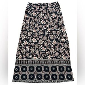 ❤️🤍💙 Talbots Maxi Skirt | Size XS | Floral | Red, White & Blue | Stretchy